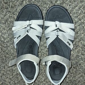 Teva Womans Black and White Sandals